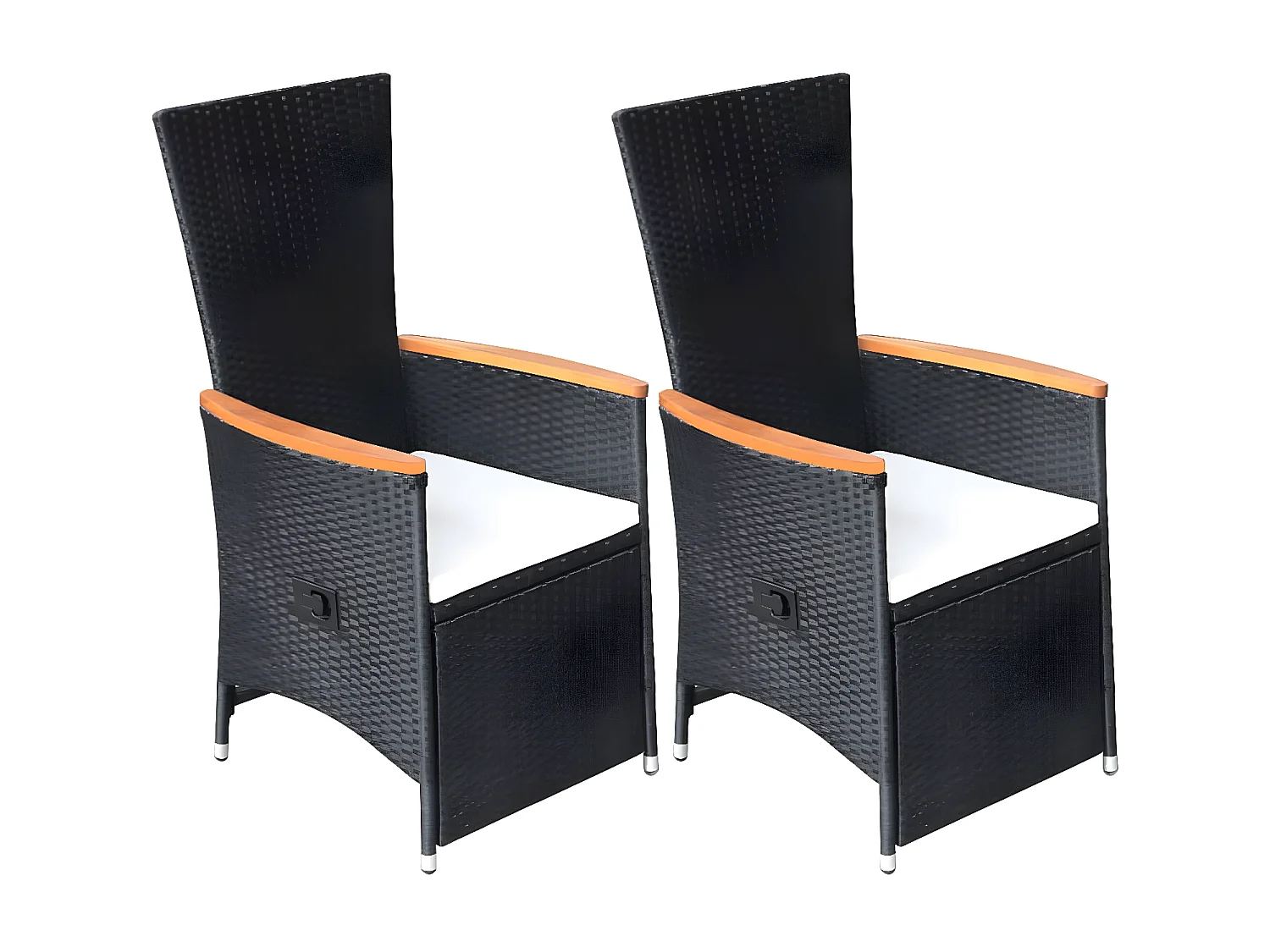 Ensemble de salle à manger de jardin 7 pcs Résine tressée Noir 10