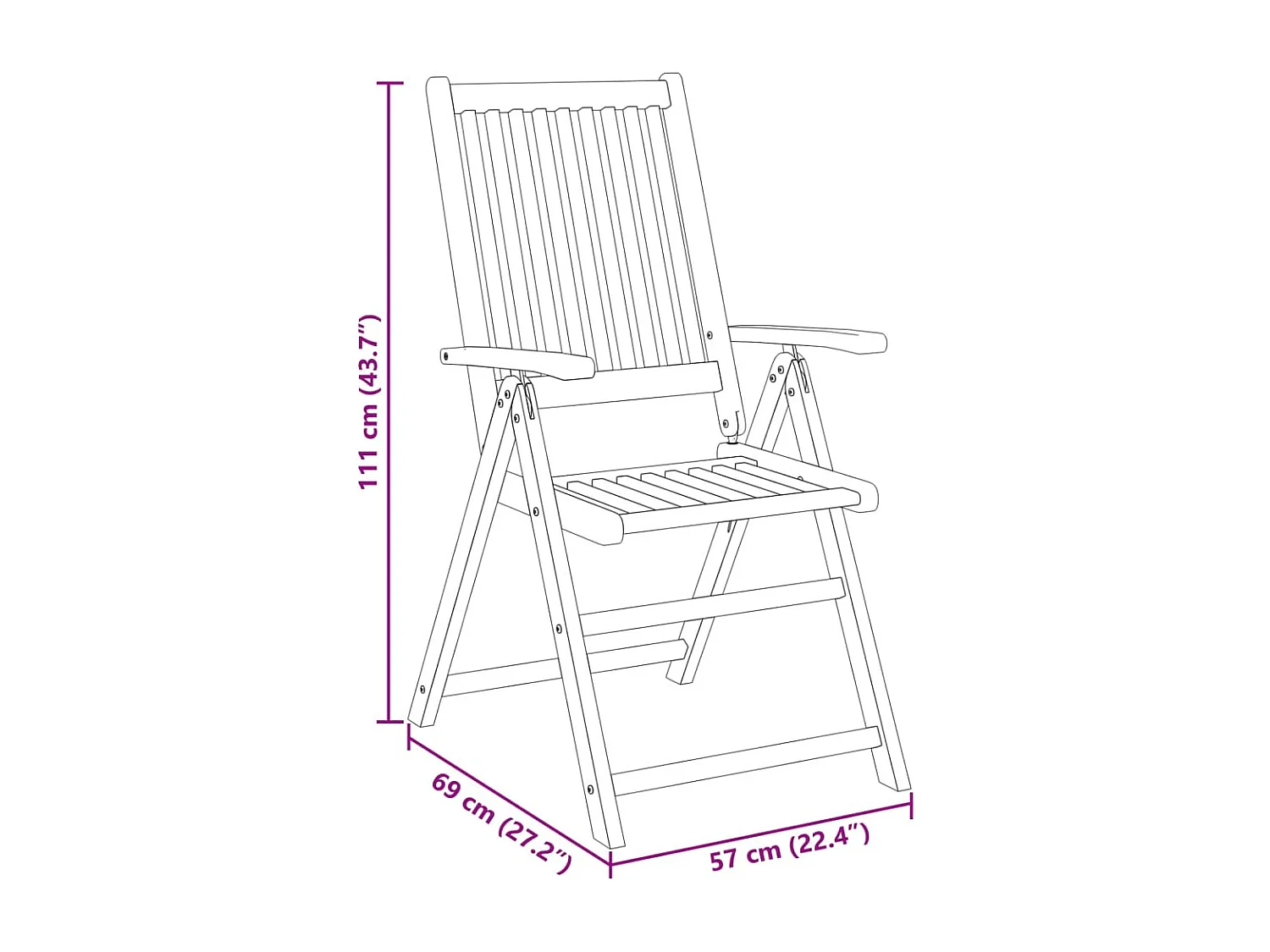 Ensemble à manger de jardin 5 pcs Bois d'acacia solide