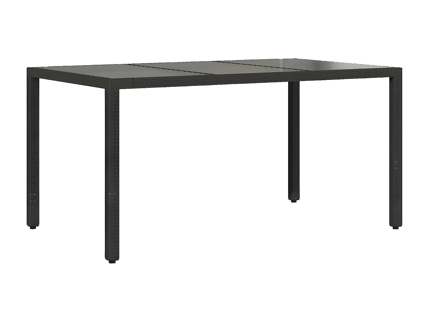 Ensemble à manger de jardin et coussins 7 pcs noir rotin acacia