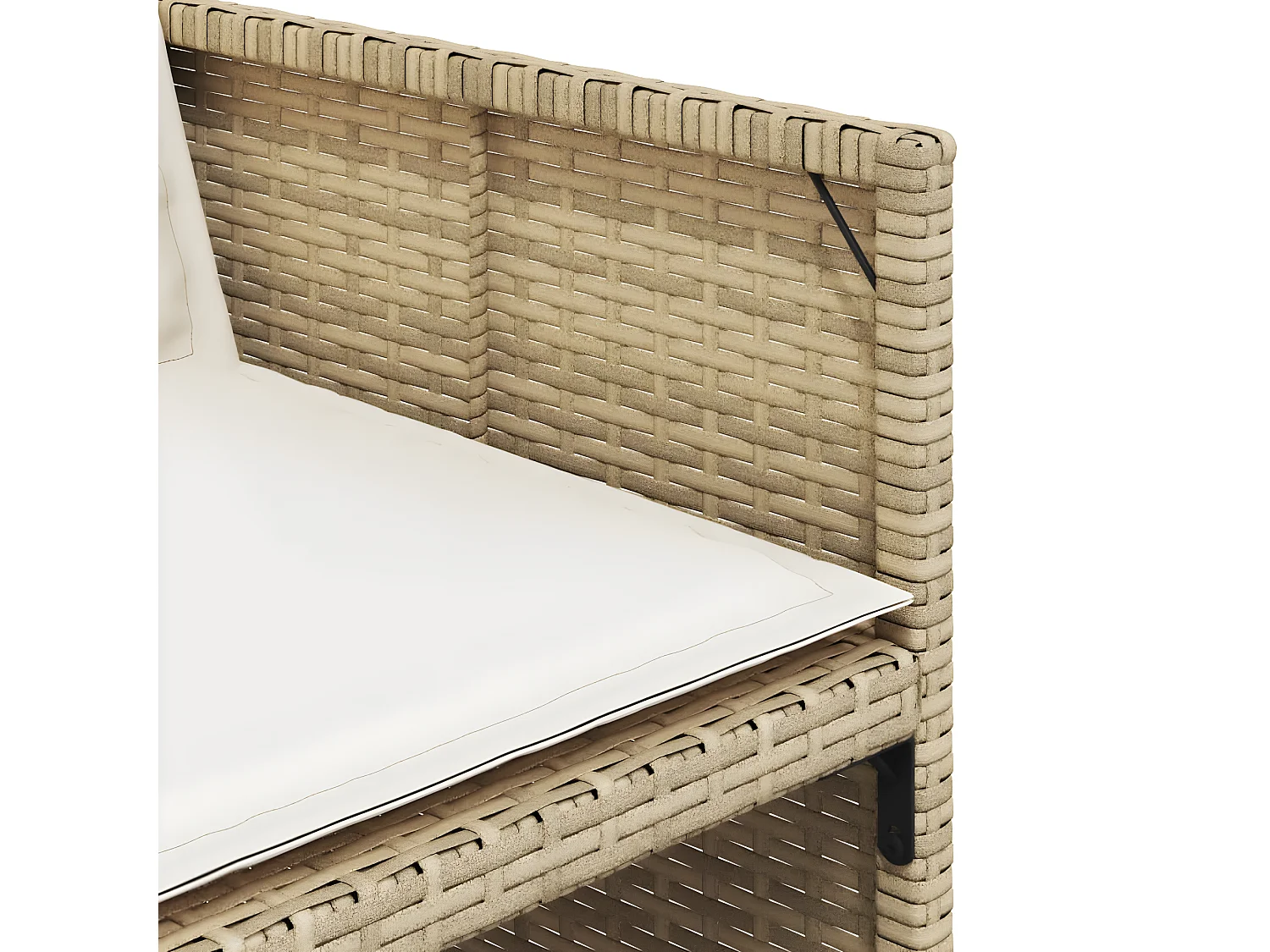 Ensemble à manger de jardin et coussins 15 pcs beige