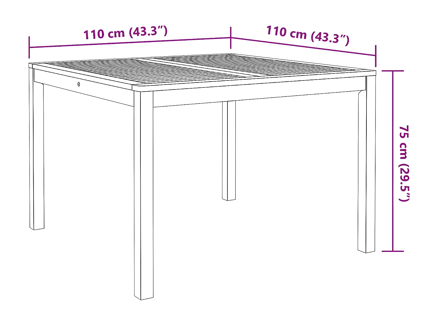 Ensemble à manger de jardin 3 pcs Bois d'acacia solide