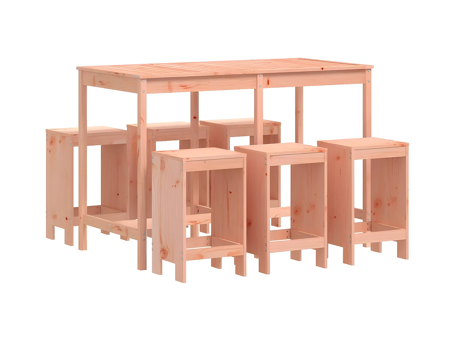 Ensemble de bar de jardin 7 pcs bois massif douglas