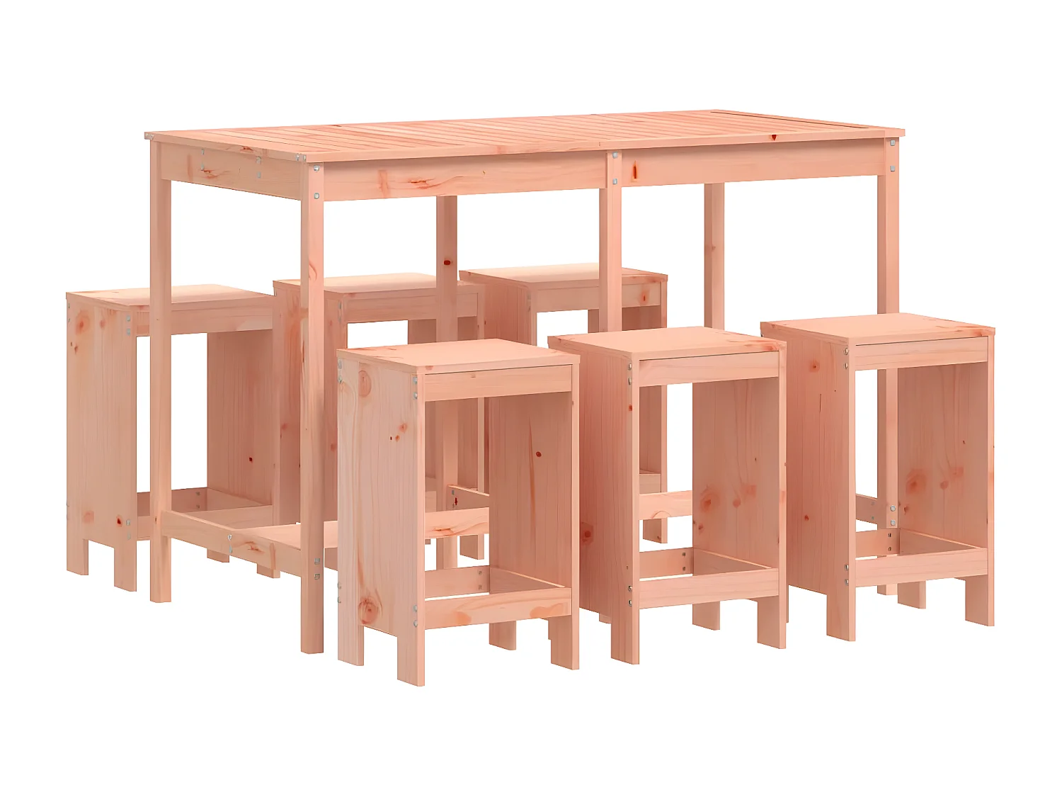 Ensemble de bar de jardin 7 pcs bois massif douglas