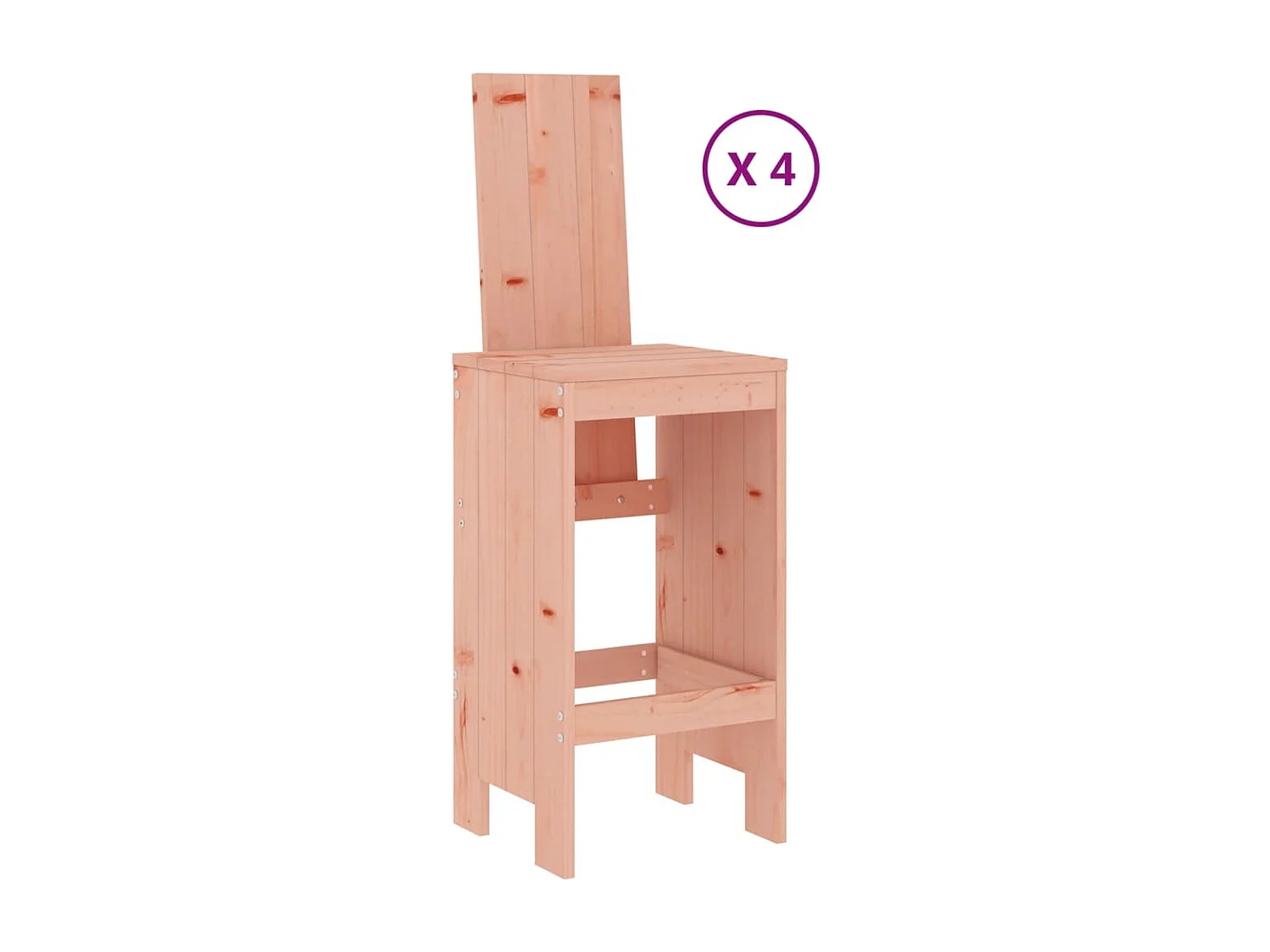 Ensemble de bar de jardin 5 pcs bois massif de Douglas