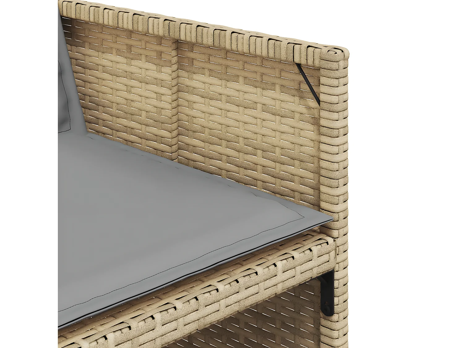 Ensemble à manger de jardin et coussins 9 pcs mélange beige