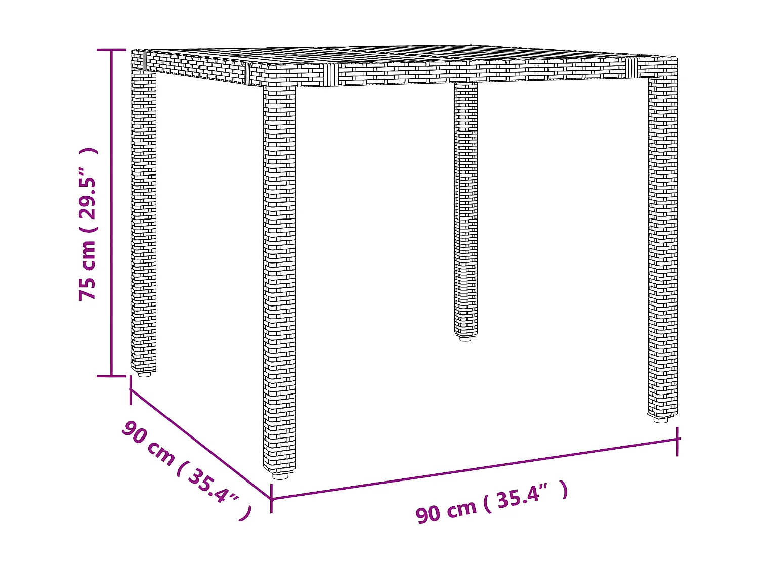 Ensemble à manger de jardin 5 pcs coussins gris résine tressée