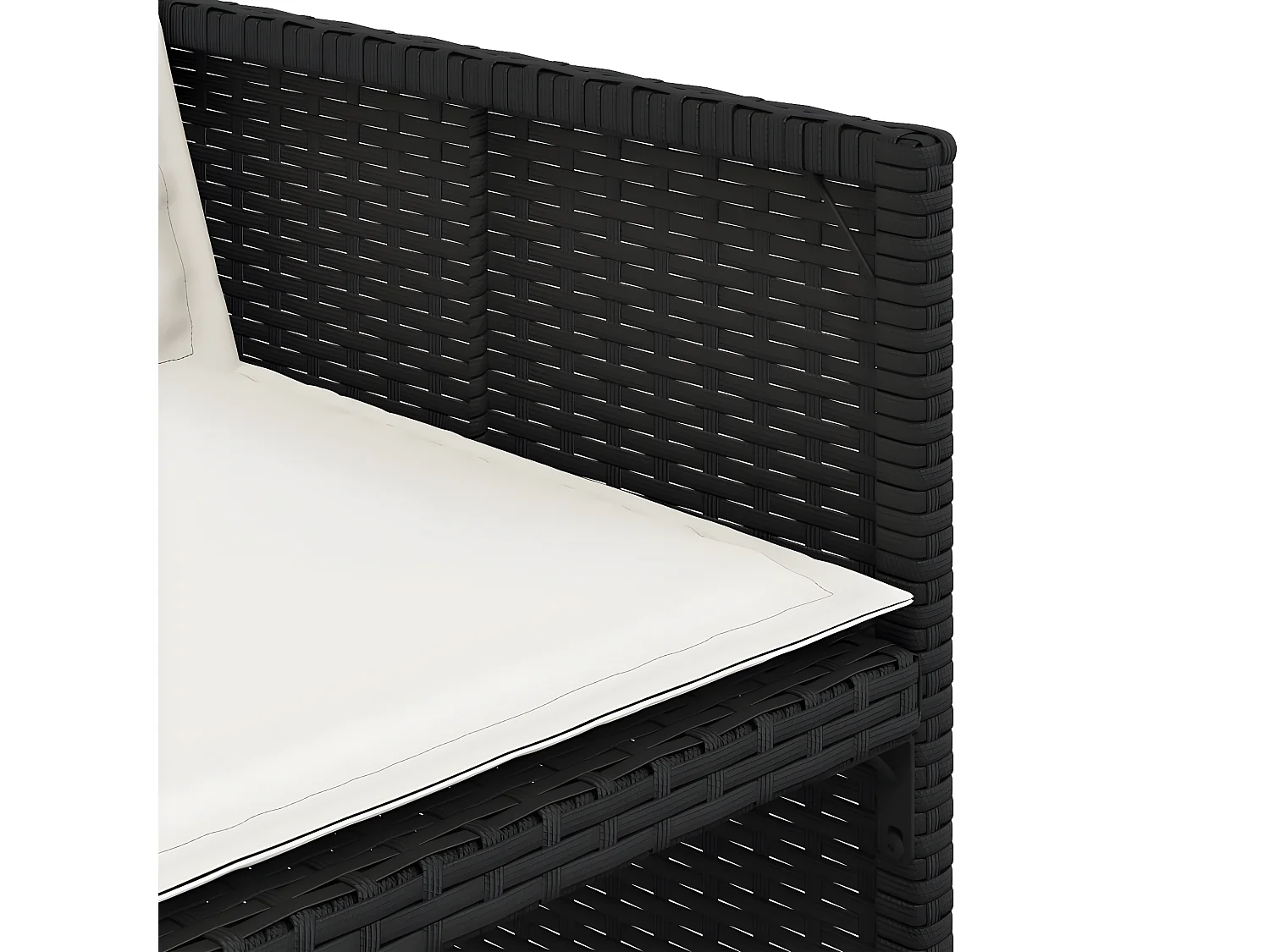 Ensemble à manger de jardin 13 pcs coussins noir résine tressée