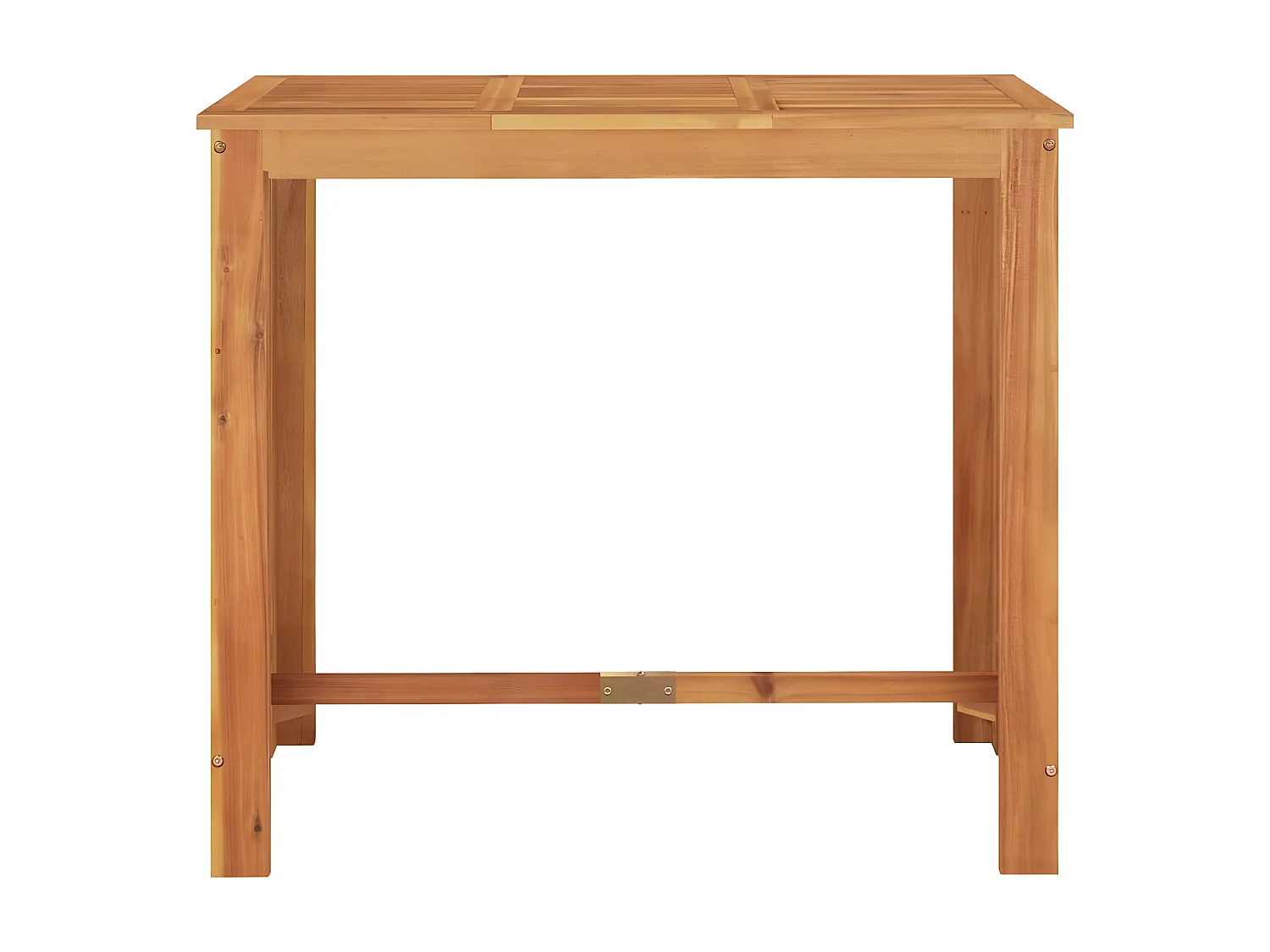 Ensemble de bar de jardin 7 pcs gris bois massif acacia rotin