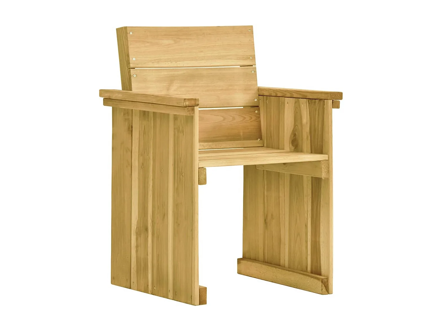 Mobilier à dîner de jardin 7 pcs avec coussins Pin imprégné 4