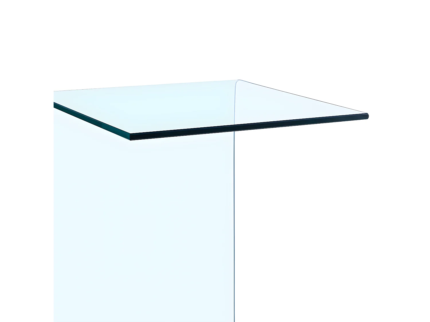 Table d'appoint 40x40x60 Verre trempé