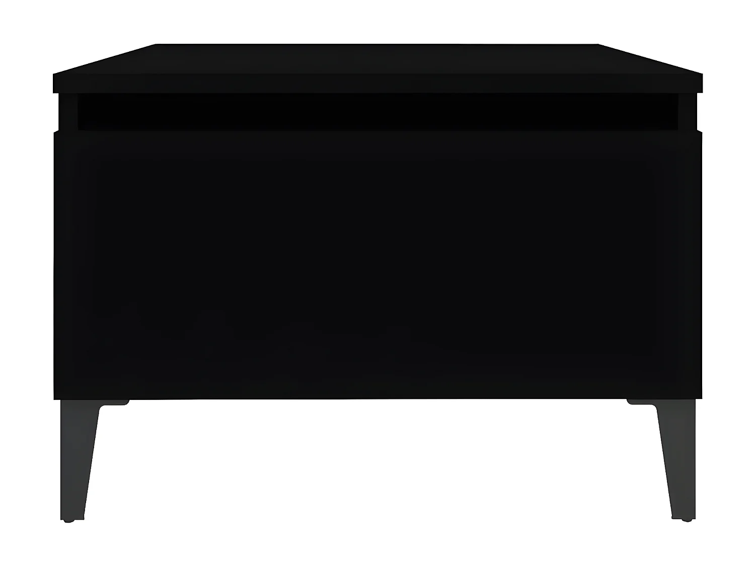 Tables d'appoint 2 pcs Noir 50x46x35 Bois d'ingénierie