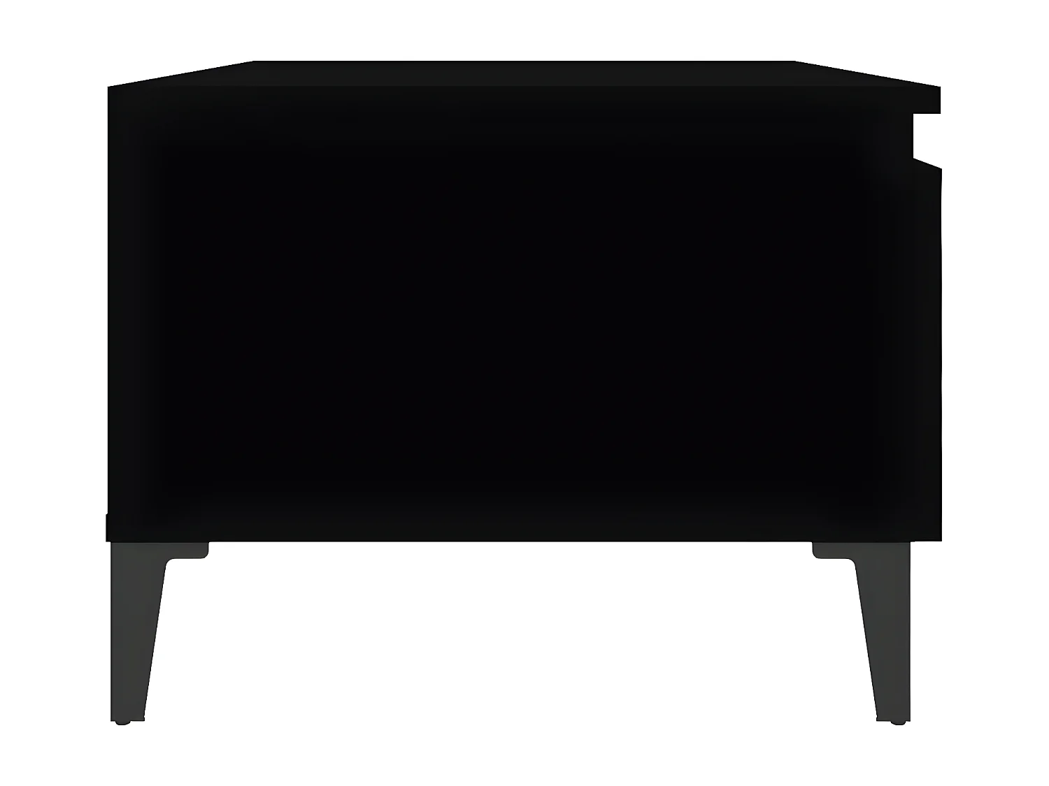 Tables d'appoint 2 pcs Noir 50x46x35 Bois d'ingénierie