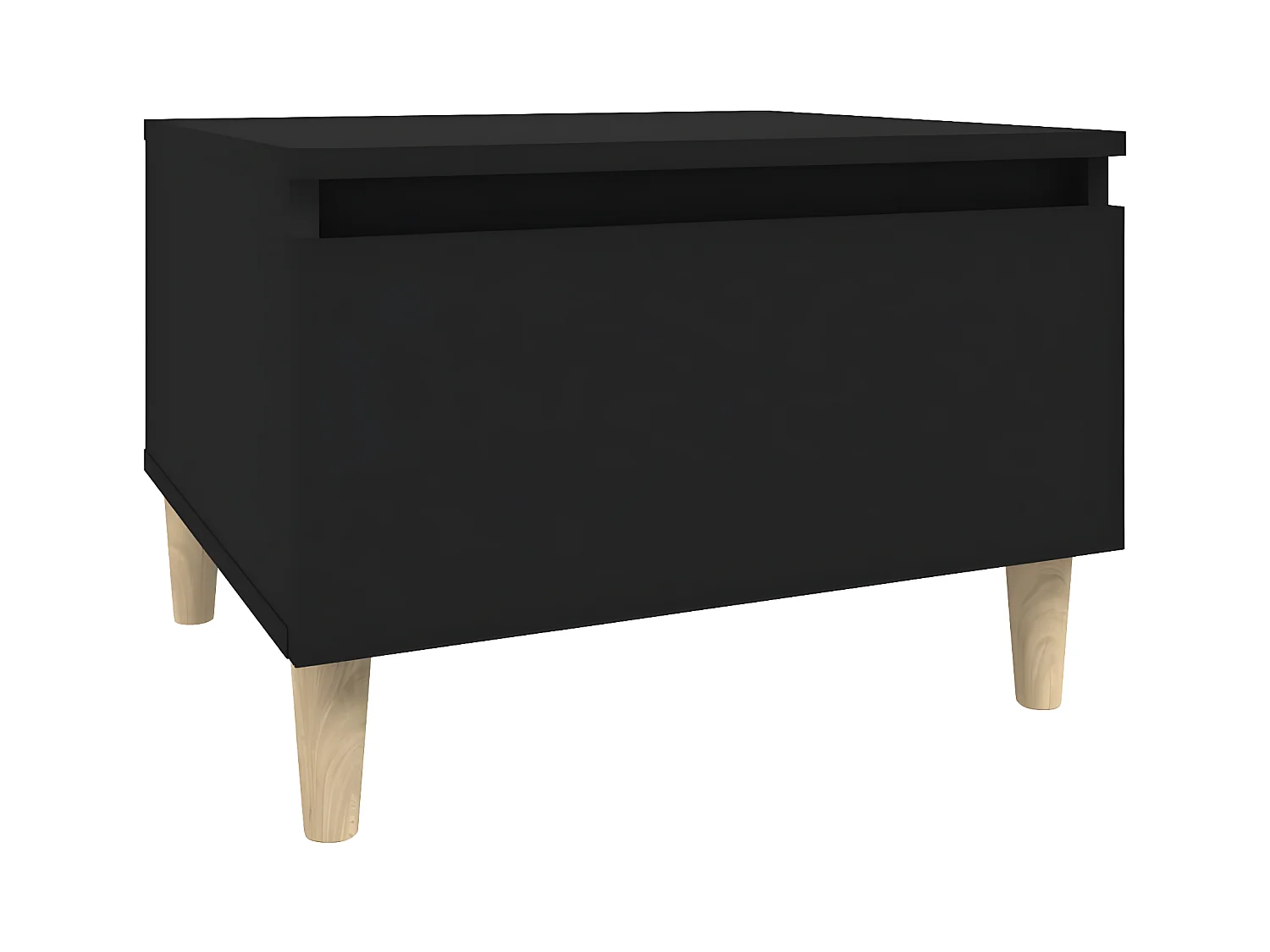 Table d'appoint Noir 50x46x35 Bois d'ingénierie