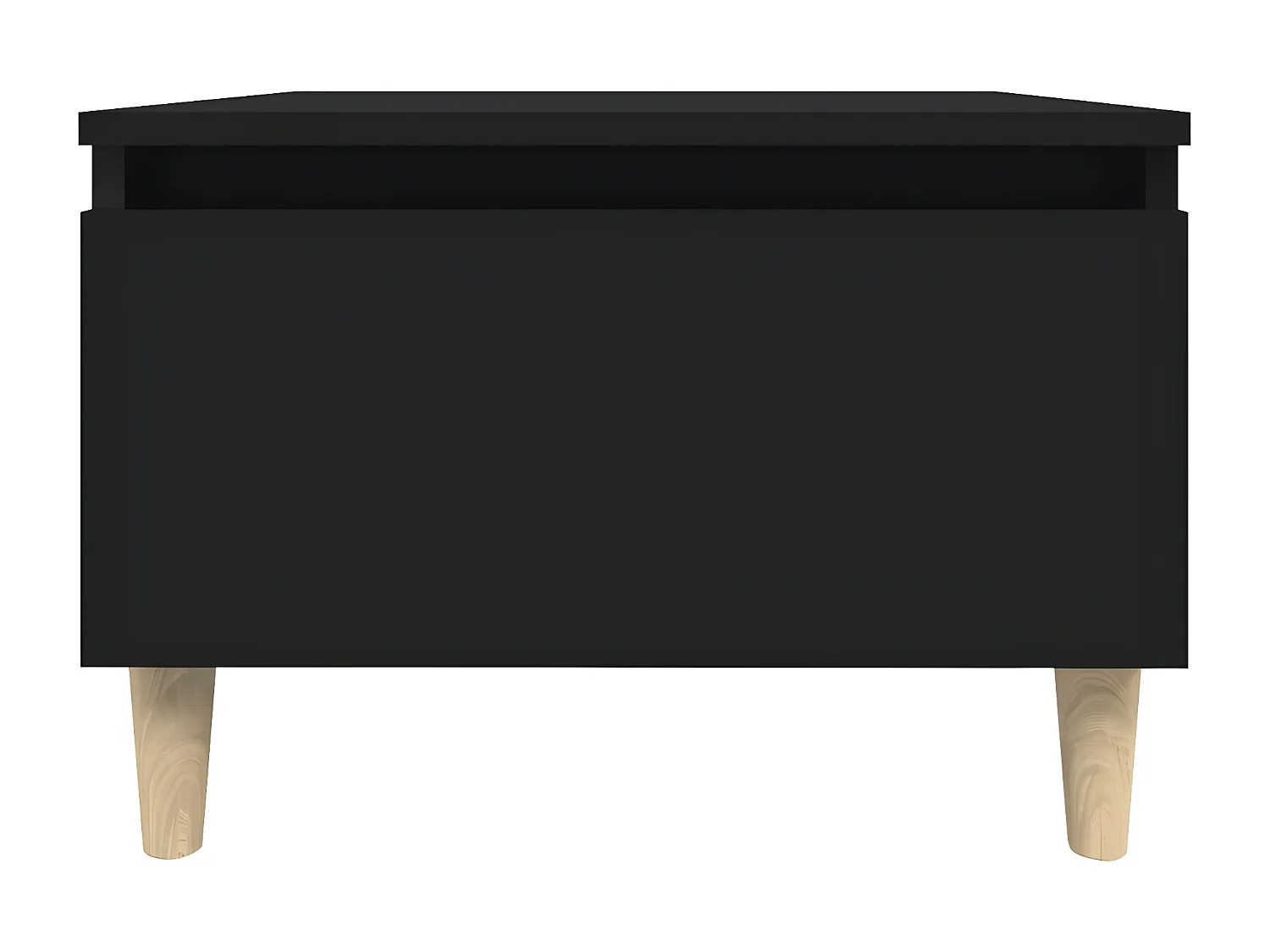 Table d'appoint Noir 50x46x35 Bois d'ingénierie