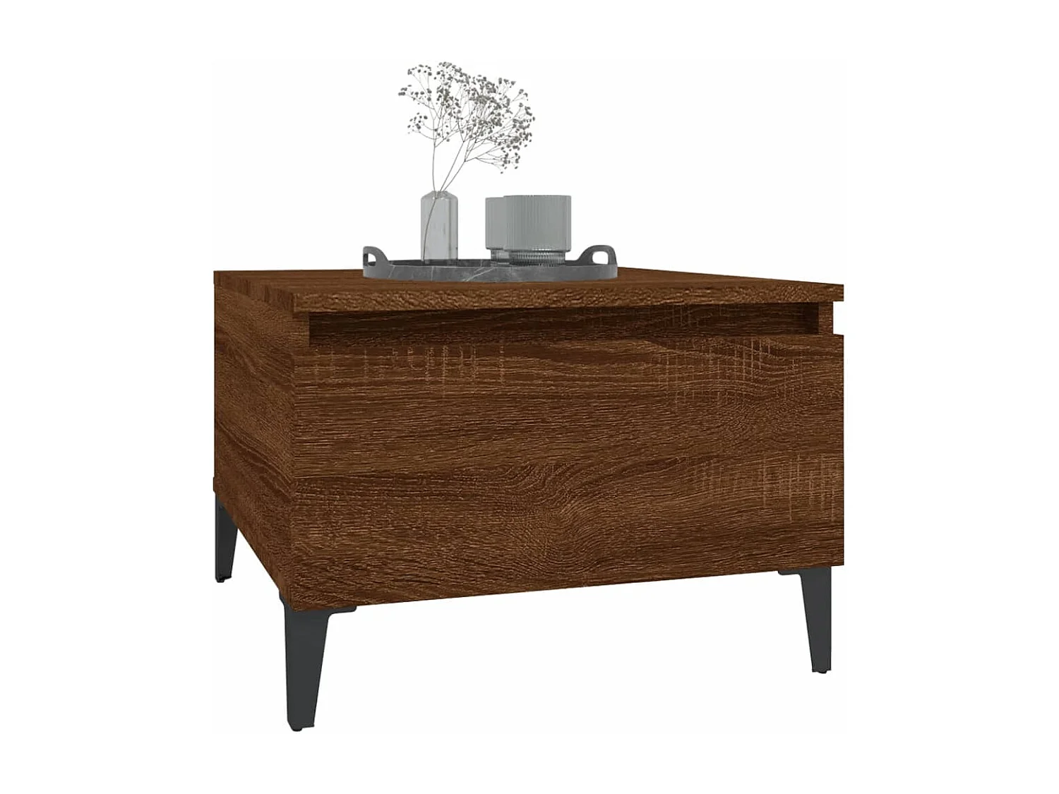 Tables d'appoint 2 pcs Chêne marron 50x46x35 Bois ingénierie