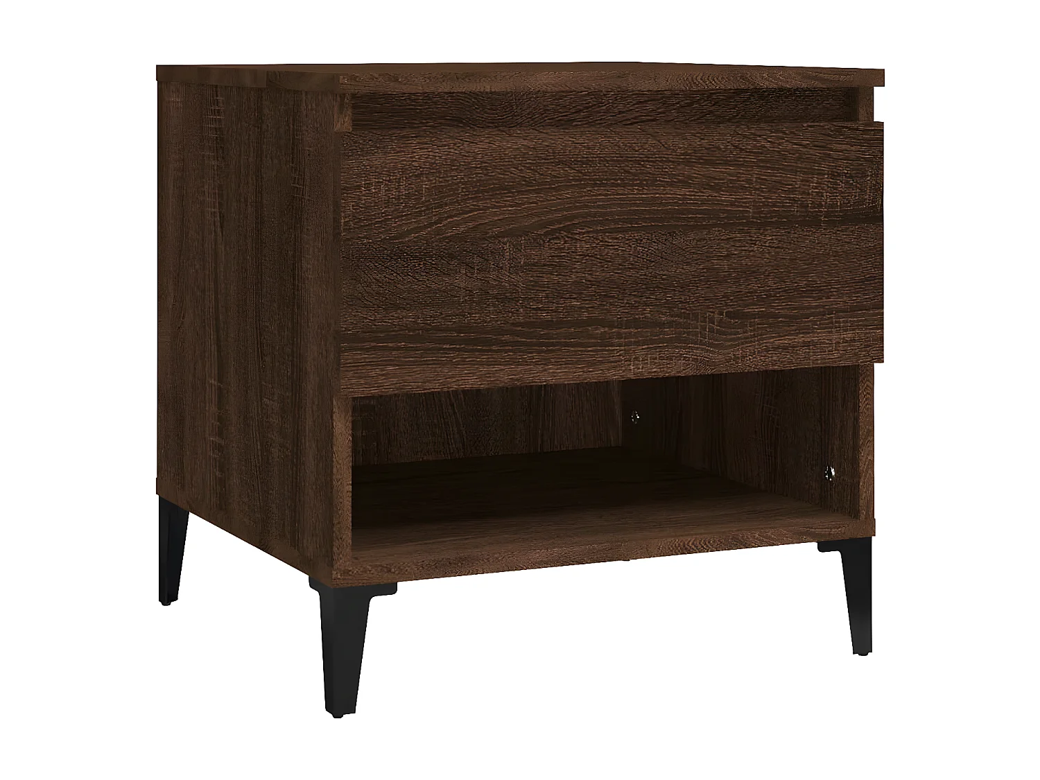 Tables d'appoint 2 pcs Chêne marron 50x46x50 Bois ingénierie