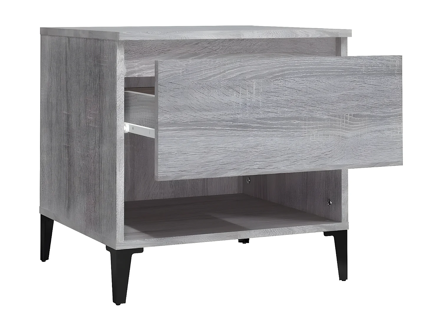 Tables d'appoint 2 pcs Sonoma gris 50x46x50 Bois ingénierie