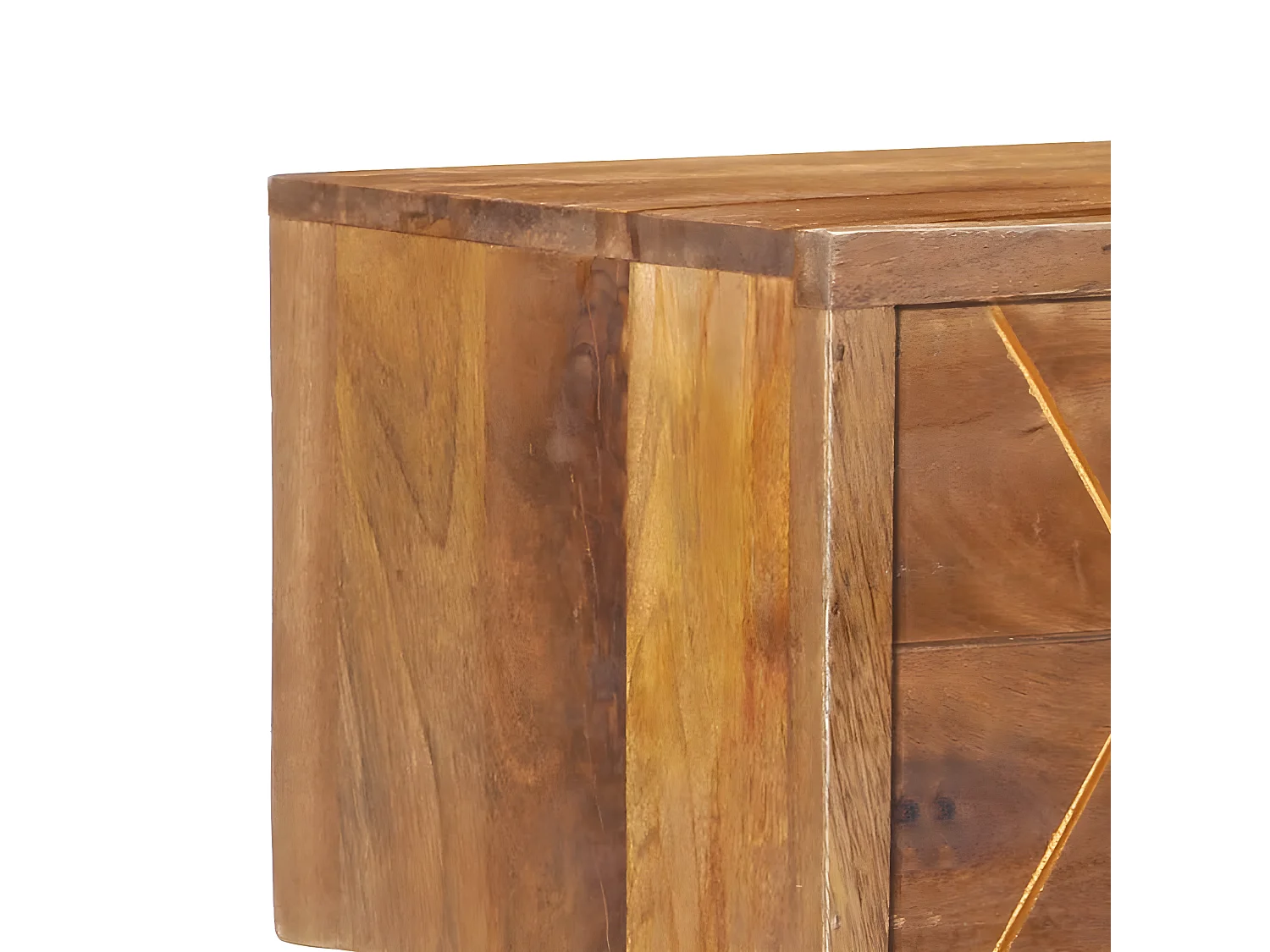 Table de chevet 43 x 30x58 Bois de manguier massif 2