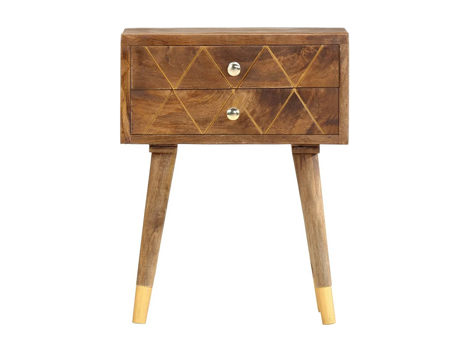 Table de chevet 43 x 30x58 Bois de manguier massif 2