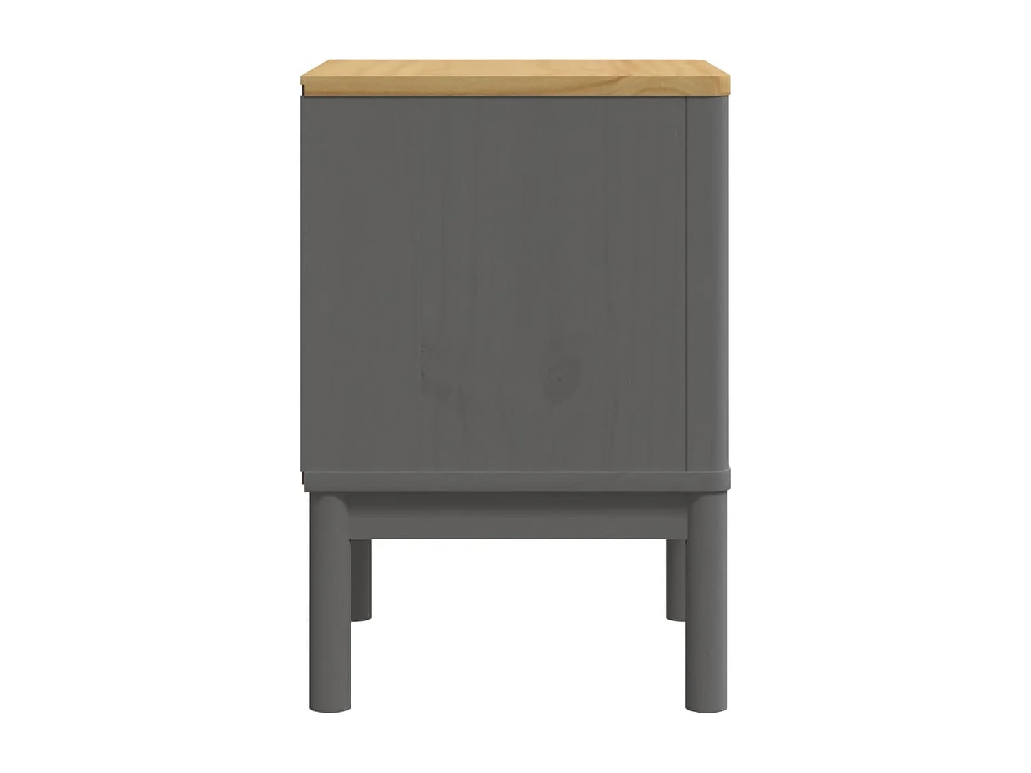 Table de chevet FLORO gris 45x39x57 bois de pin massif