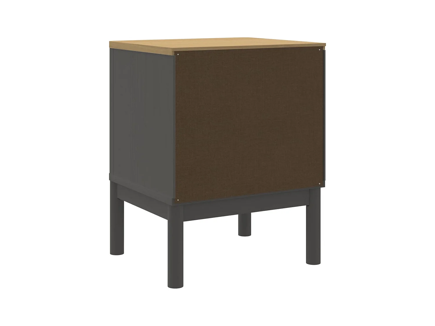 Table de chevet FLORO gris 45x39x57 bois de pin massif