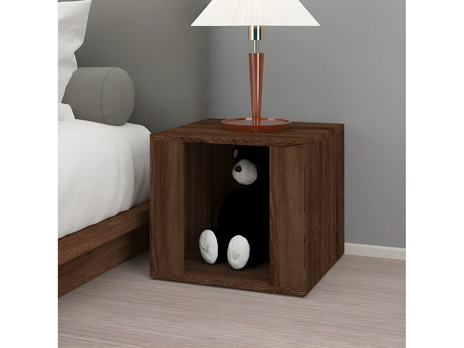 Table de chevet Chêne marron 41x40x36 Bois d'ingénierie