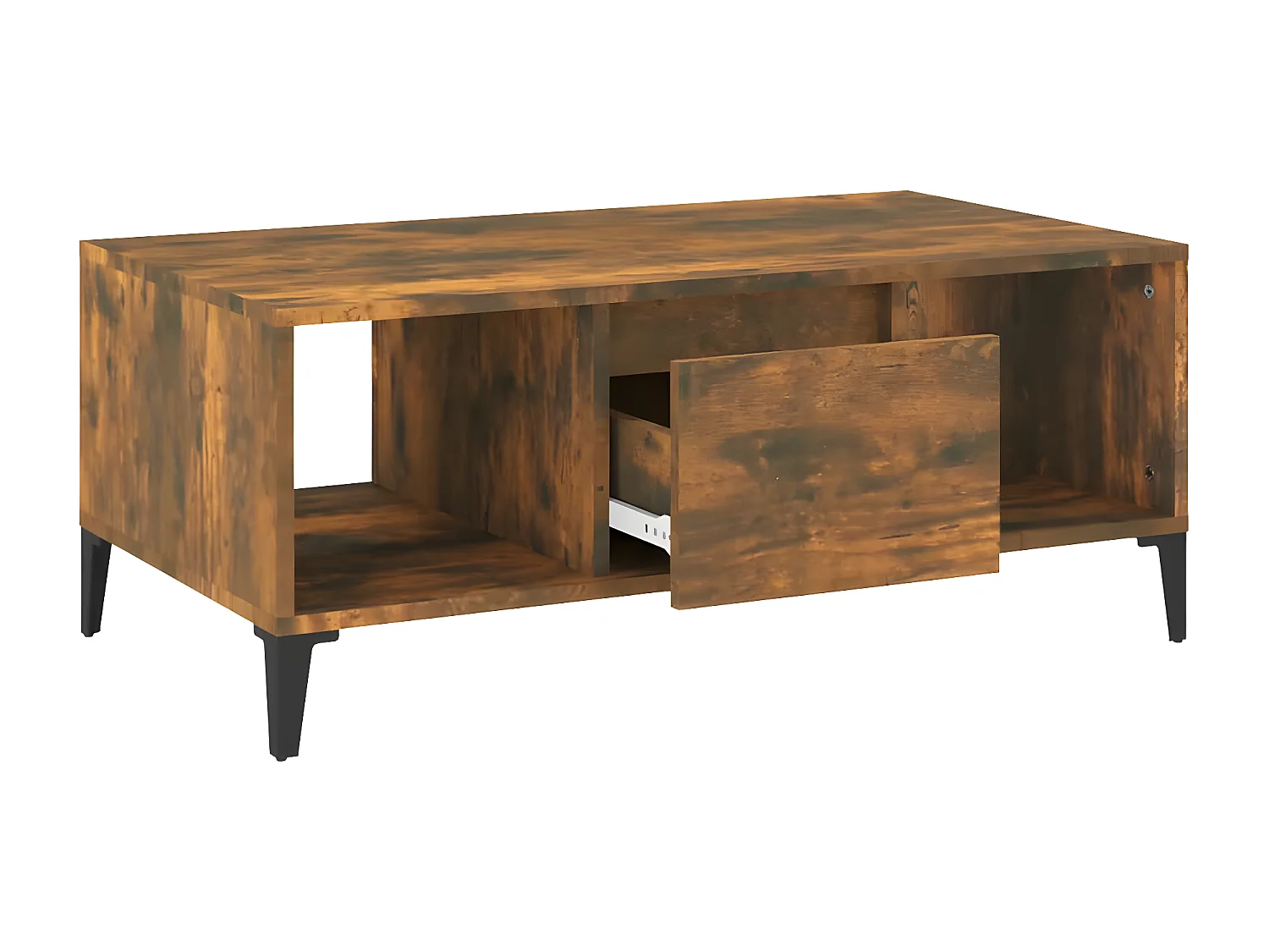 Table basse Chêne fumé 90x50x36,5 Bois d'ingénierie