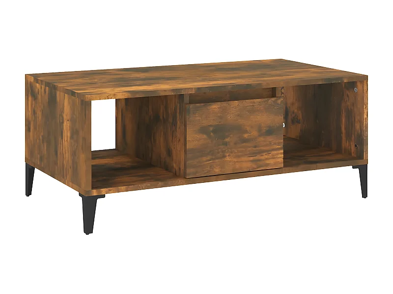 Table basse Chêne fumé 90x50x36,5 Bois d'ingénierie