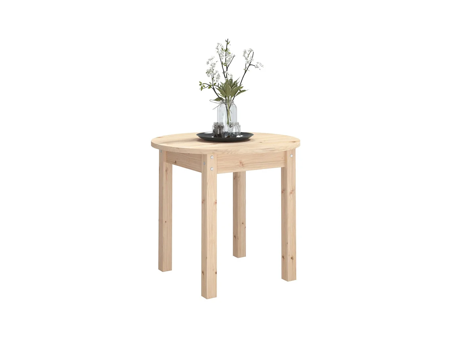 Salontafel Ø 45x40 cm massief grenenhout