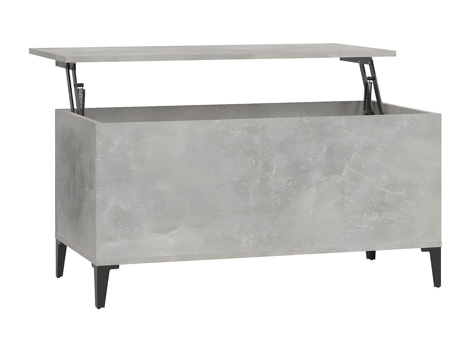 Table basse Gris béton 90x44,5x45 Bois d'ingénierie