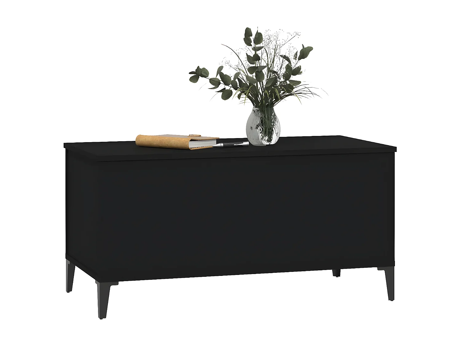 Table basse Noir 90x44,5x45 Bois d'ingénierie