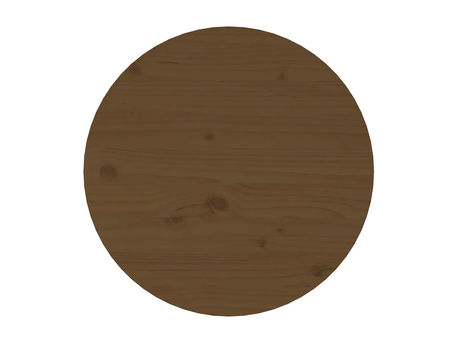 Table basse Marron miel Ø 45x40 Bois massif de pin