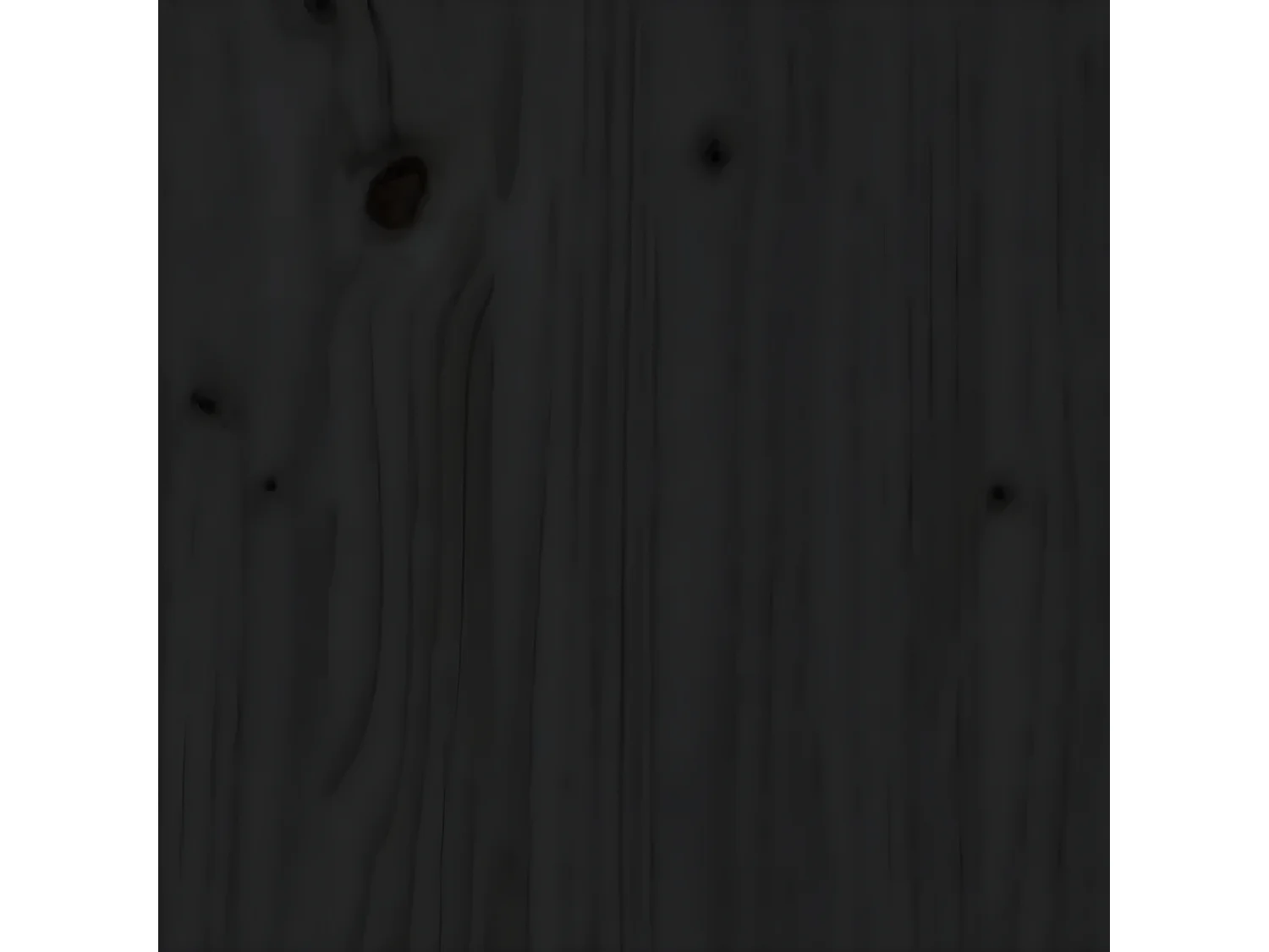 Table basse Noir Ø 55x60 Bois massif de pin