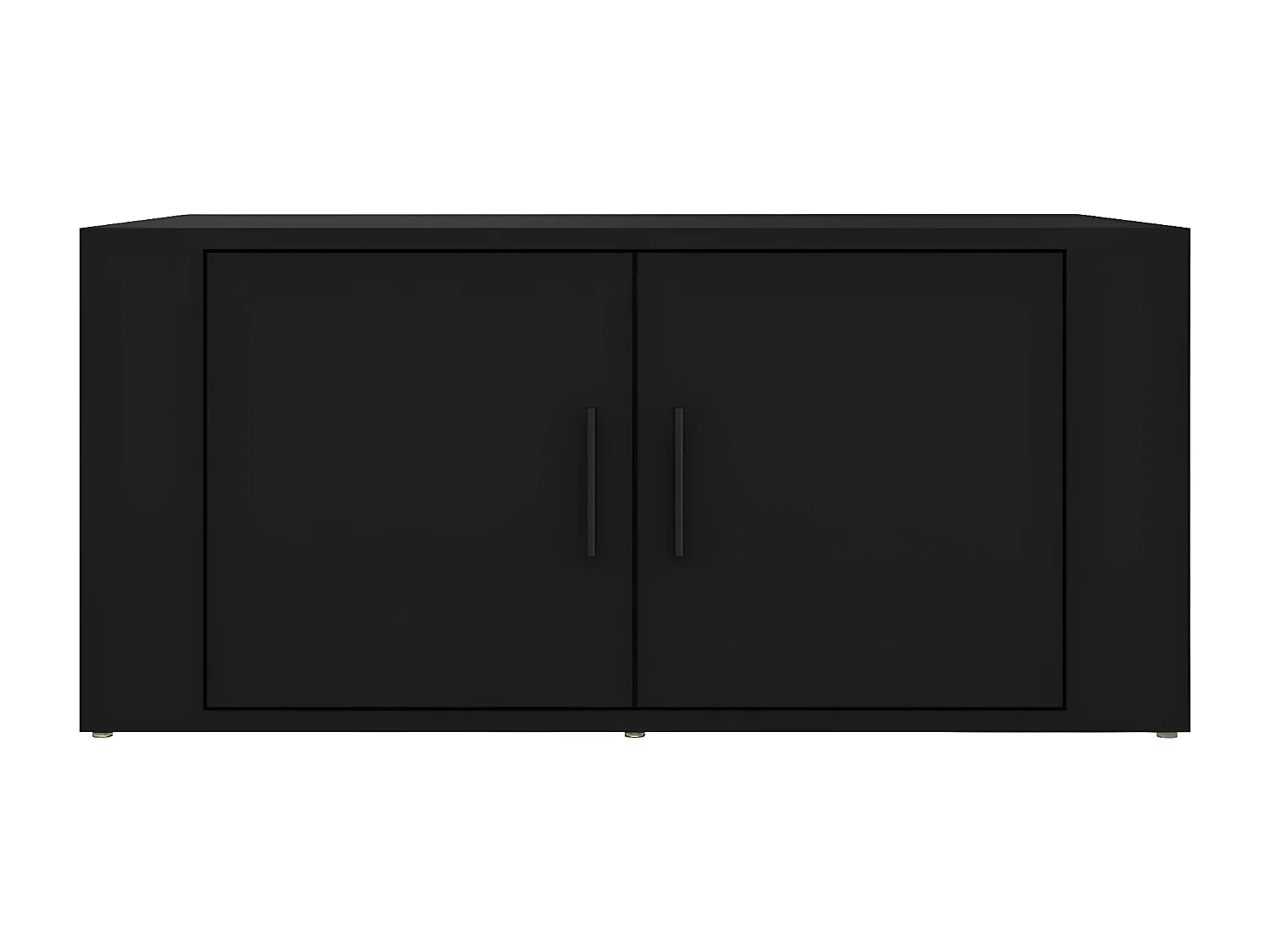 Table basse Noir 80x50x36 Bois d'ingénierie