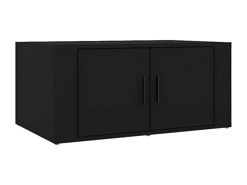 Table basse Noir 80x50x36 Bois d'ingénierie