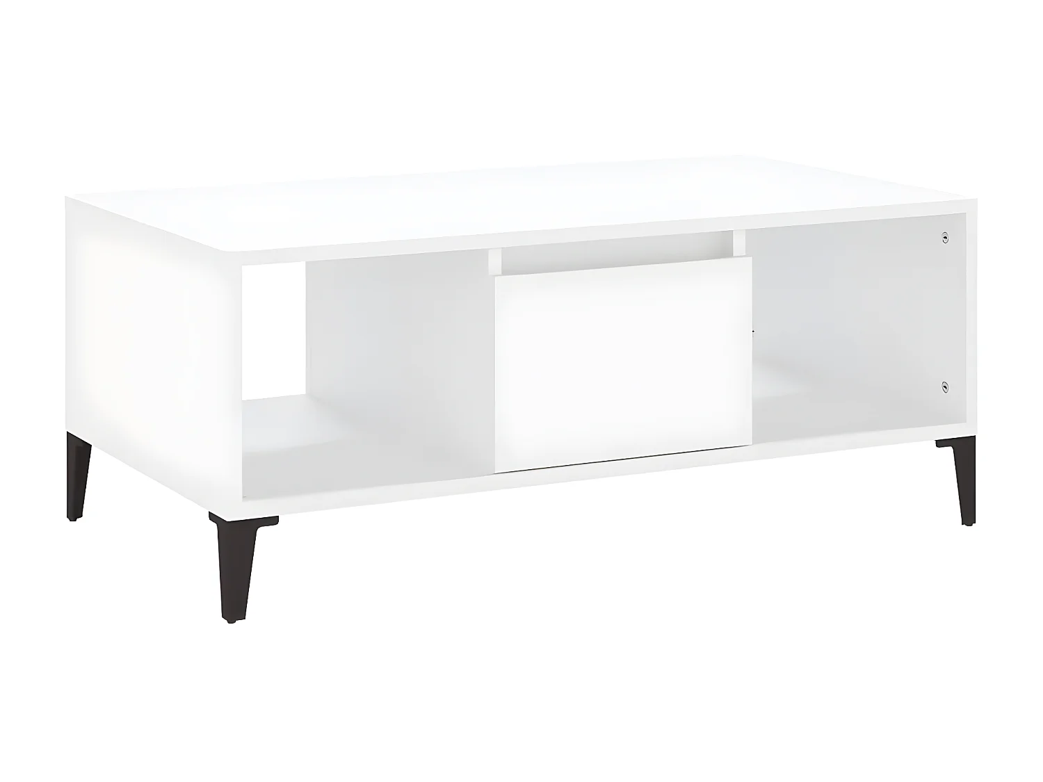 Table basse Blanc 90x50x36,5 Bois d'ingénierie