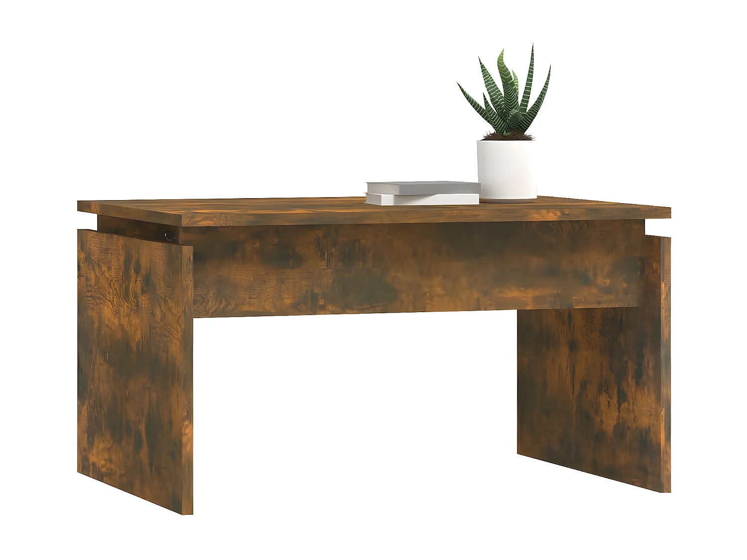 Table basse Chêne fumé 68x50x38 Bois d'ingénierie