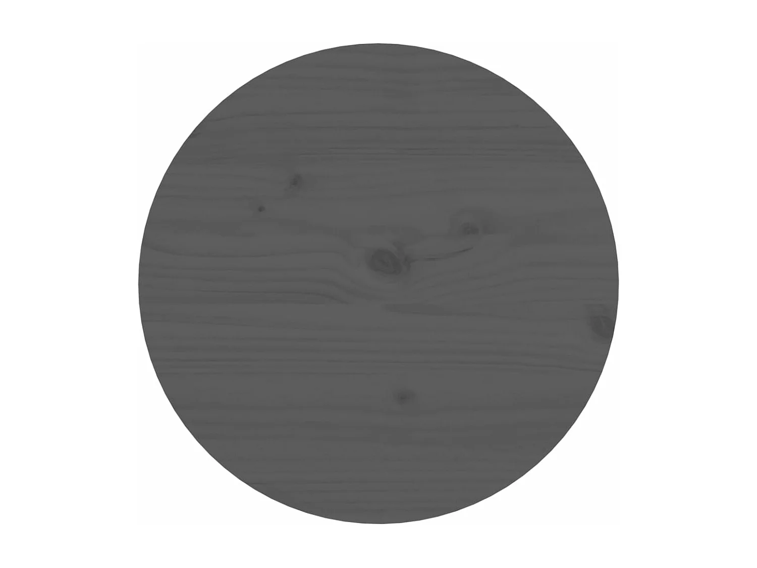 Table basse Gris Ø 55x60 Bois massif de pin
