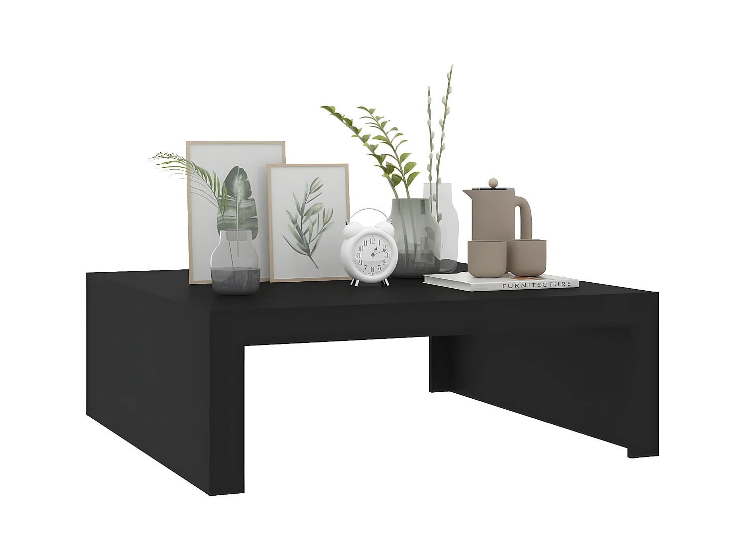 Table basse Noir 100x100x35