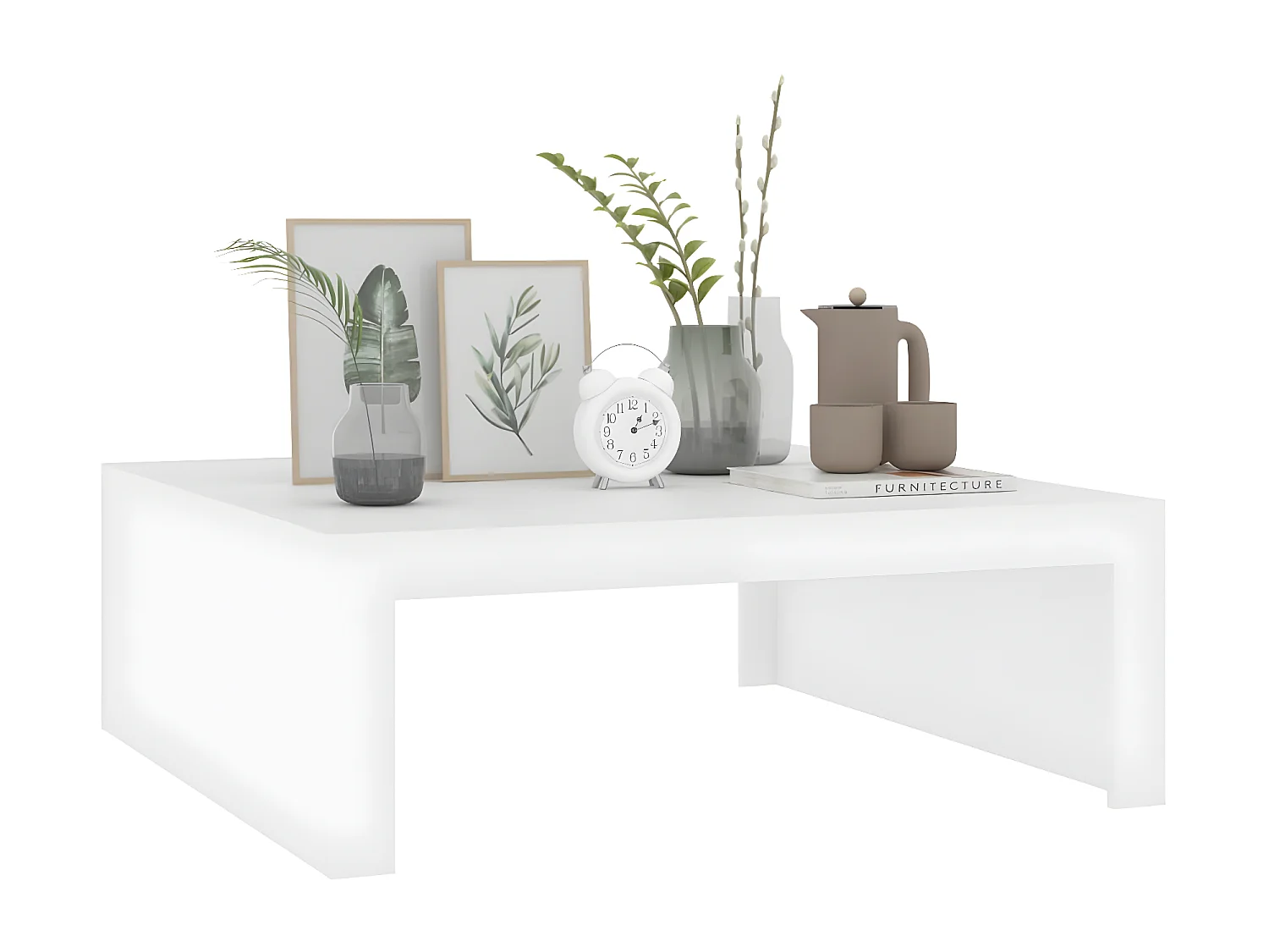 Table basse Blanc 100x100x35 2