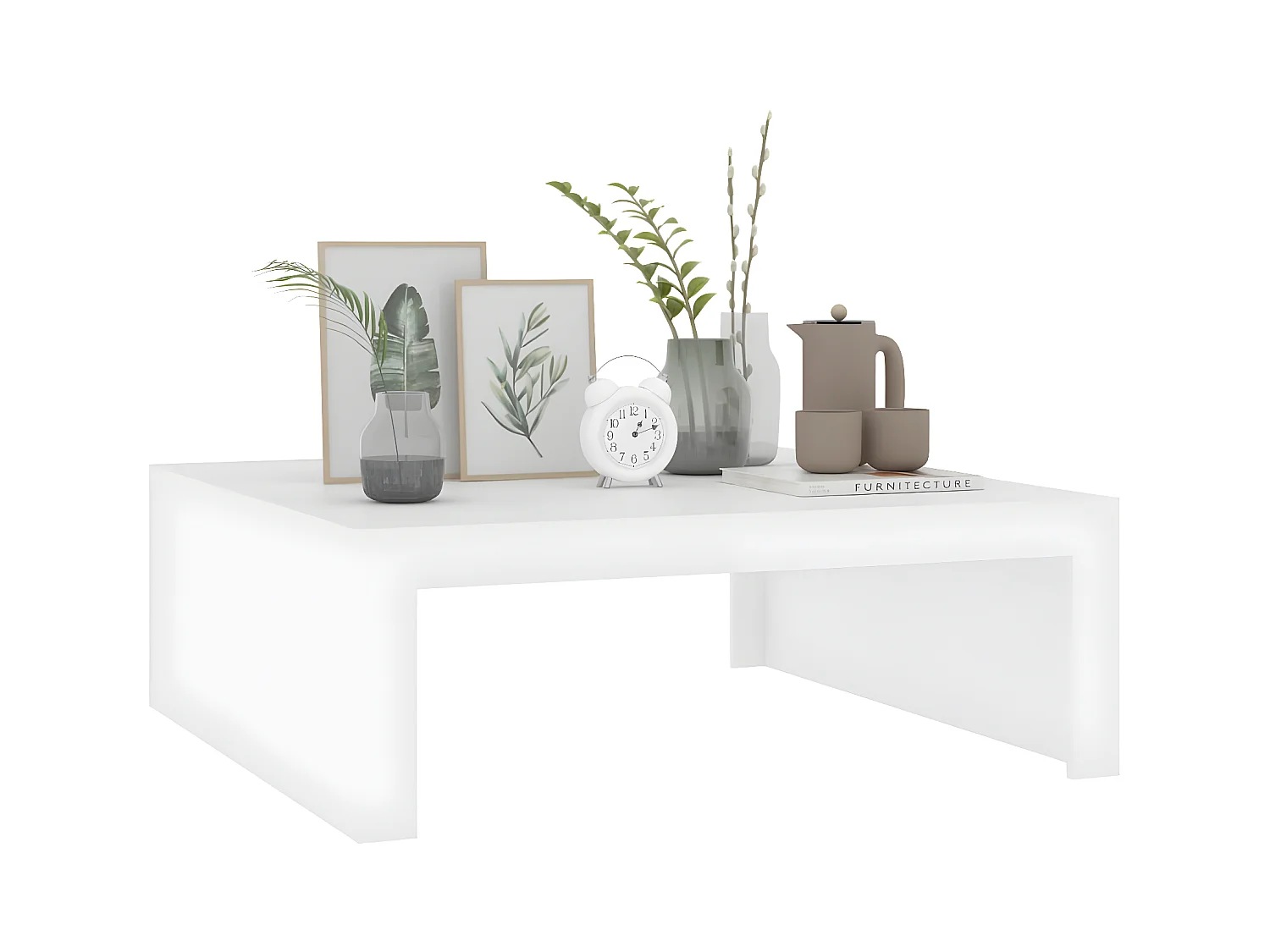 Table basse Blanc 100x100x35 2