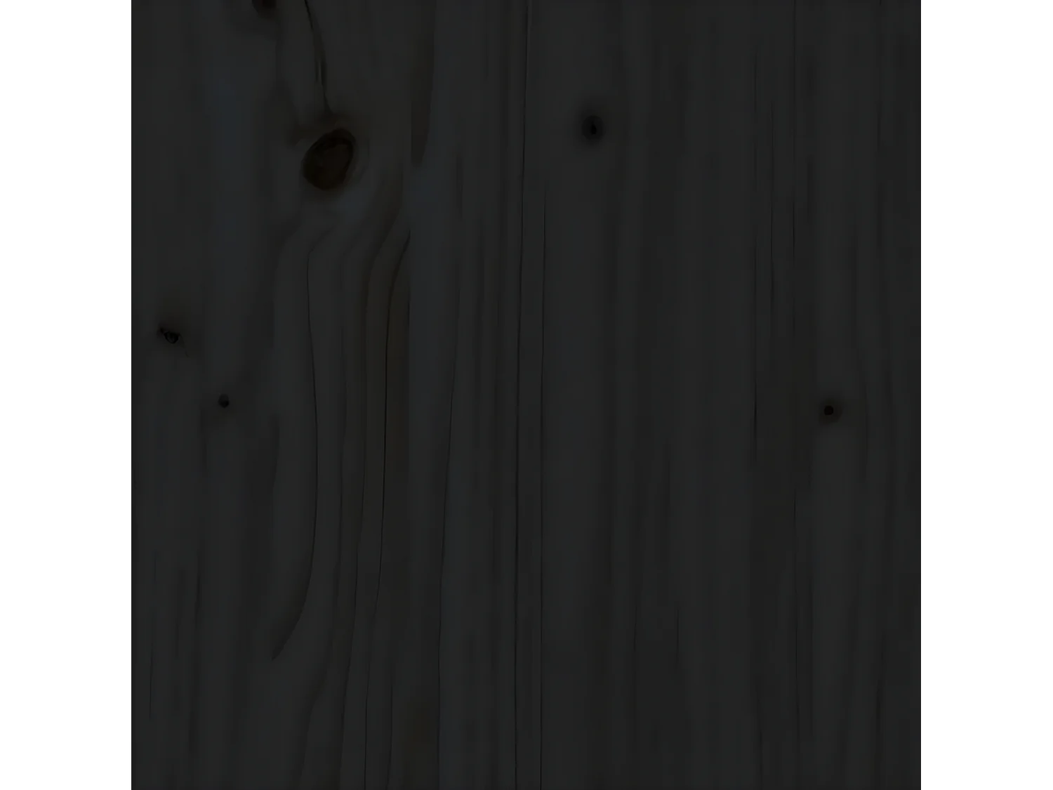 Table basse Noir Ø 35x35 Bois massif de pin