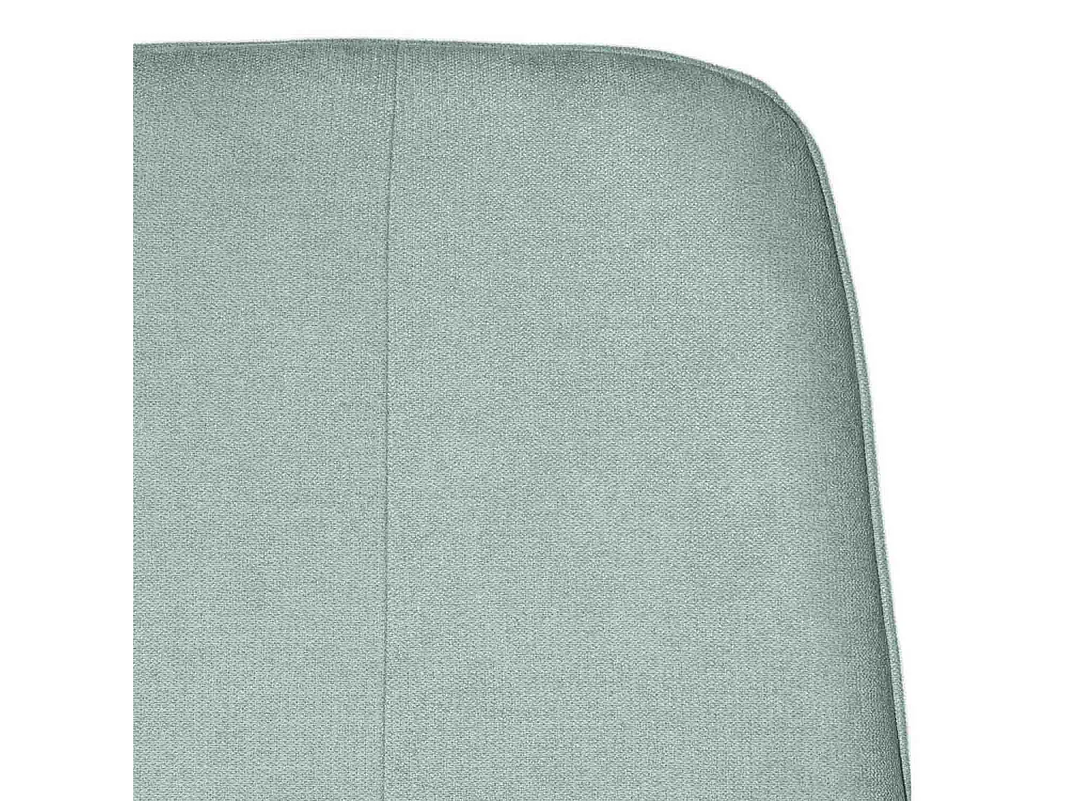 Klory mintgroene stoffen stoel en metalen poten met natuurlijk houteffect