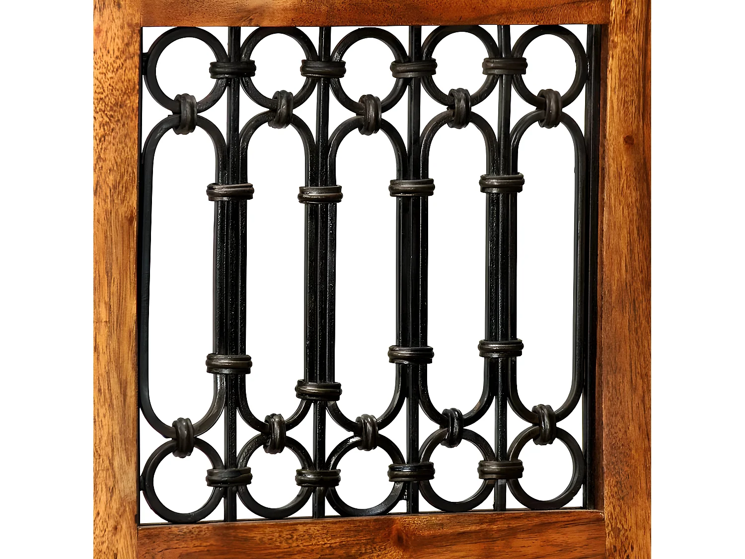 Chaise sesham massif foncé Toura - Lot de 4