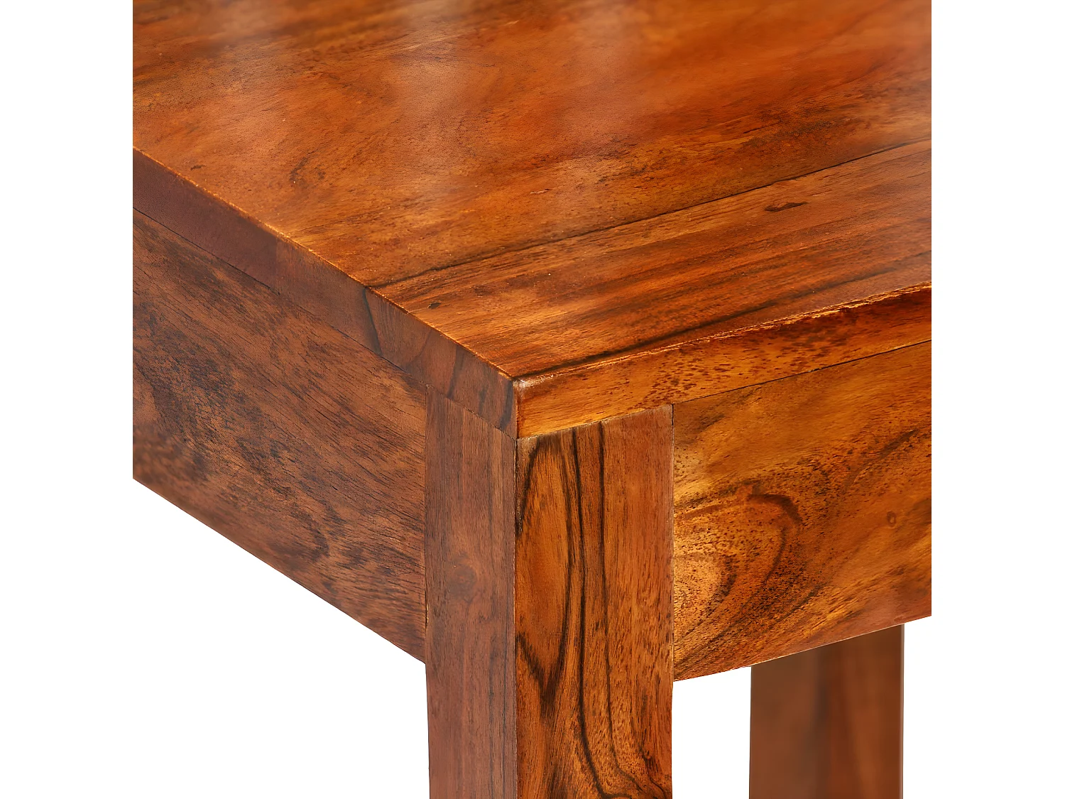 Eetkamerstoelen modern hout met sheesham afwerking 4 st