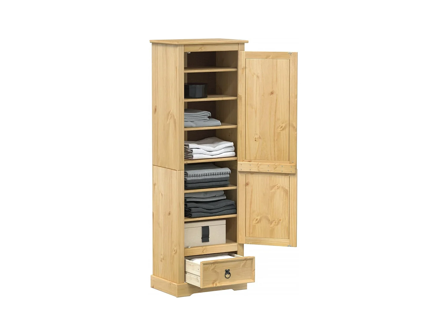 Garde-robe Corona 55x38x170 bois de pin massif