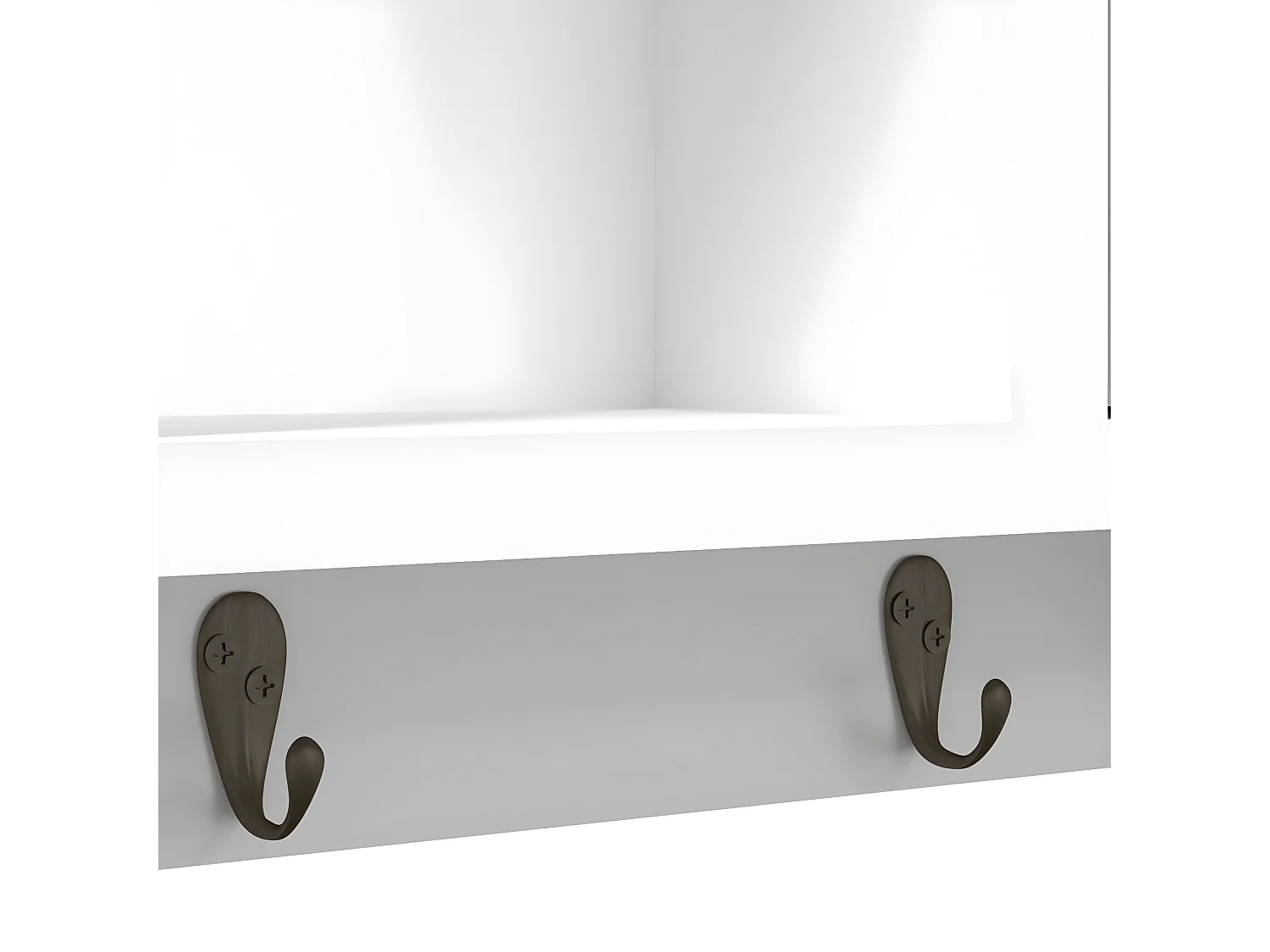 Armoire à clés Blanc 40x8,5x20 Bois d'ingénierie et acier