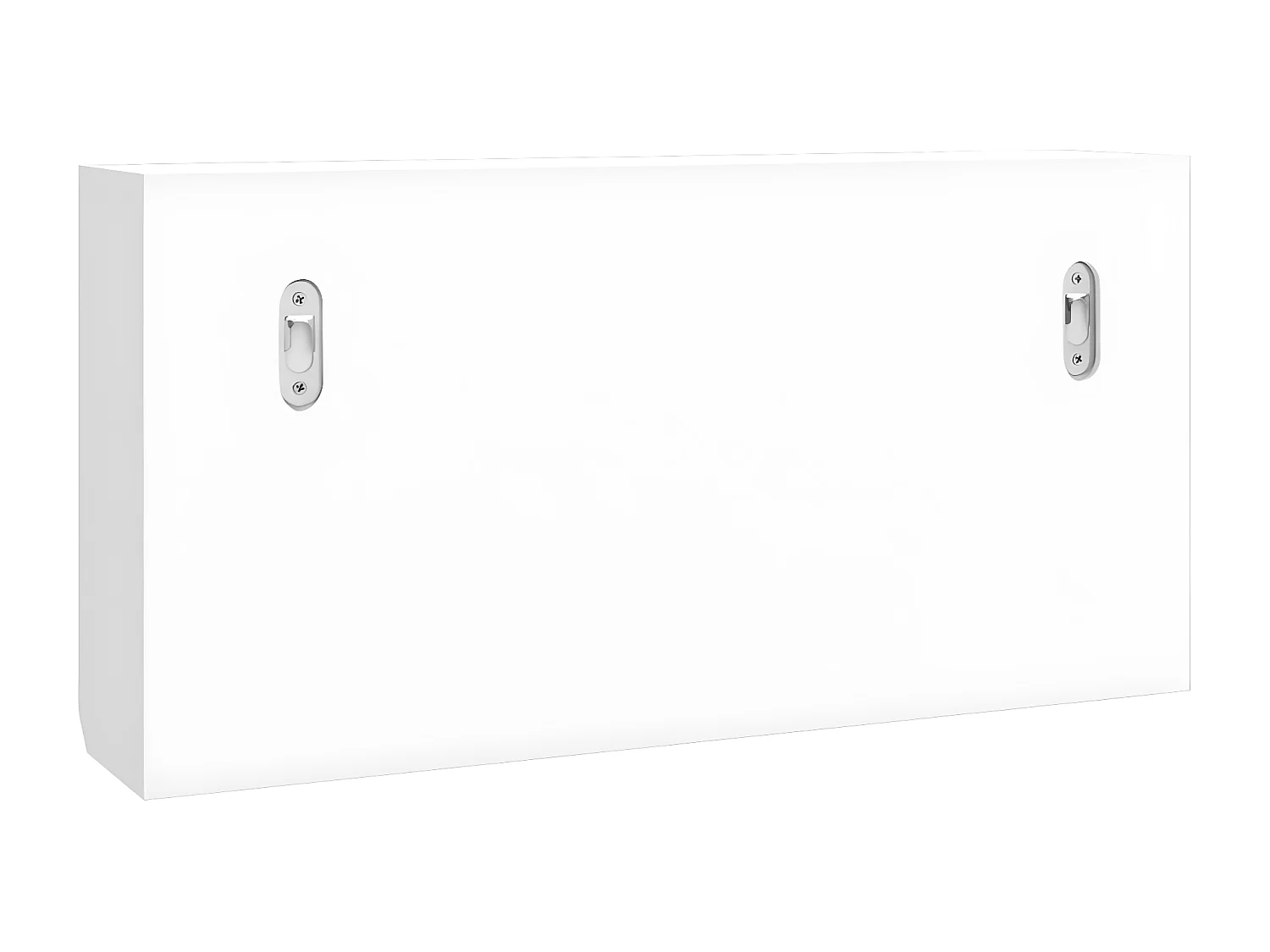 Armoire à clés Blanc 40x8,5x20 Bois d'ingénierie et acier