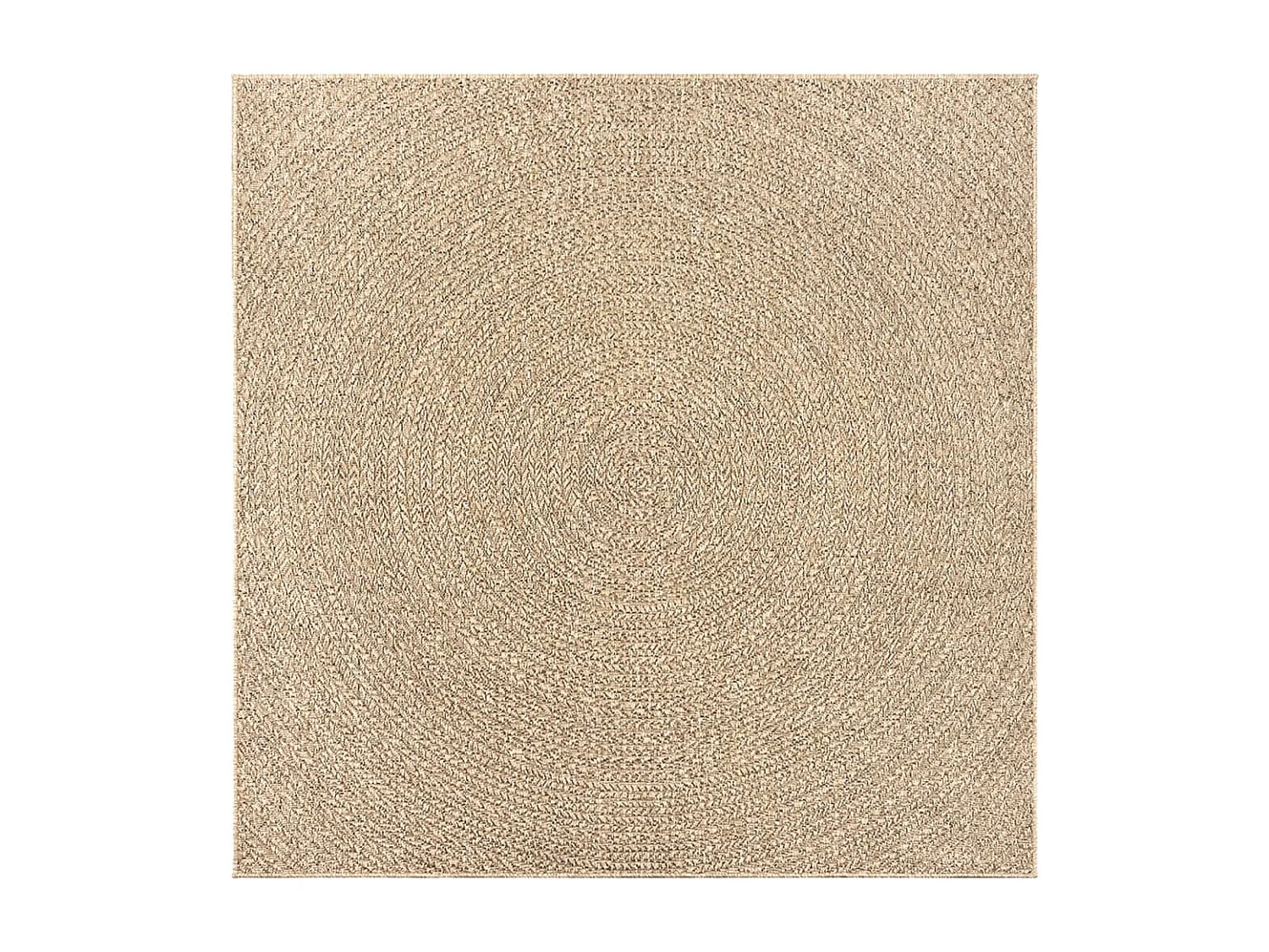 Tapis ZIZUR 240x240 aspect de jute intérieur et extérieur