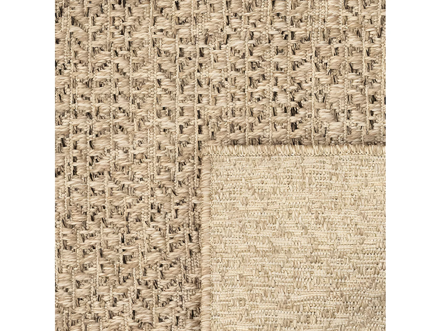 Tapis ZIZUR 240x340 aspect de jute intérieur et extérieur